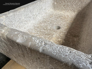 Luxury Antiqued Stone Basin for French Country Homes