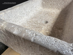 Luxury Antiqued Stone Basin for French Country Homes
