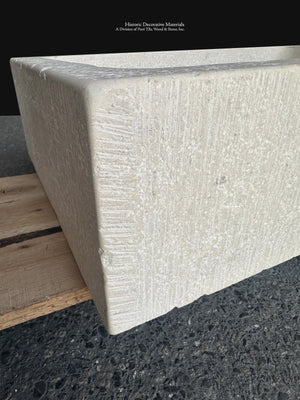 French Limestone Sink Inspired by Historic Château Interiors