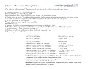 French oak flooring | wide-planks + long lengths | engineered + solid | dimensions