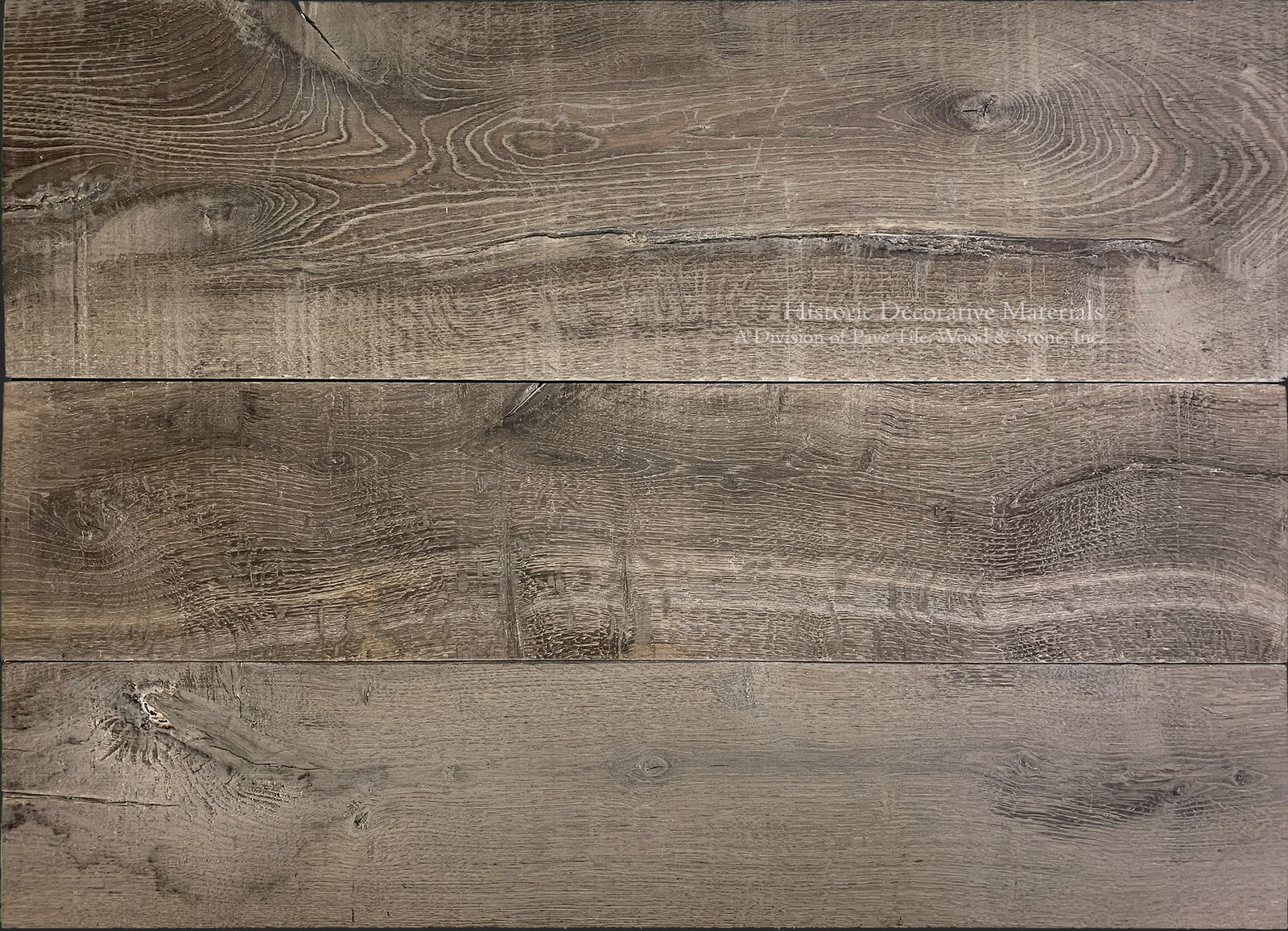 Antiqued French oak flooring is a reclaimed wood patina for English manor homes.