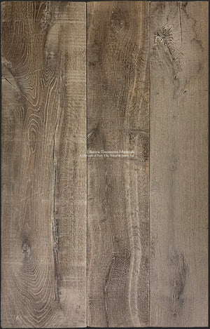 French oak flooring with artisanal texture in classic interior design