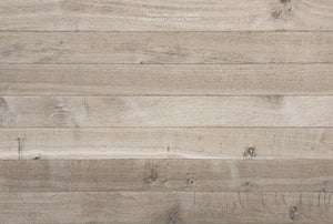 Reclaimed French Oak floors with a white patina is historic & timeless.