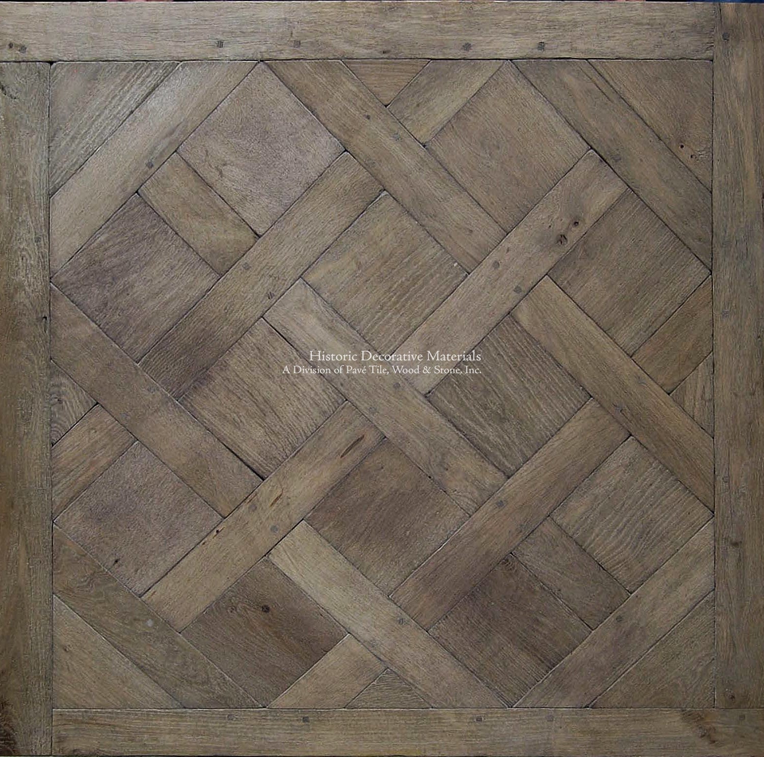 Parquet de Versailles antiqued French oak floors create Parisian