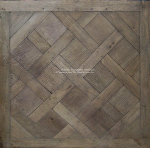French oak flooring | parquet de versailles panels | hand-hewn texture in château-inspired interior 