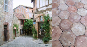 Antique terracotta tiles | Hand-formed  & inspired by medieval Occitan villages