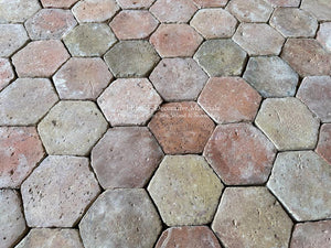 Salvaged French terra cotta tiles for timeless architectural floors