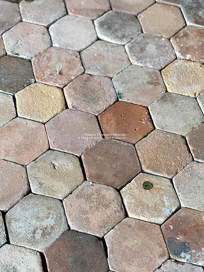 Reclaimed terracotta tiles inspired by Southern France architecture