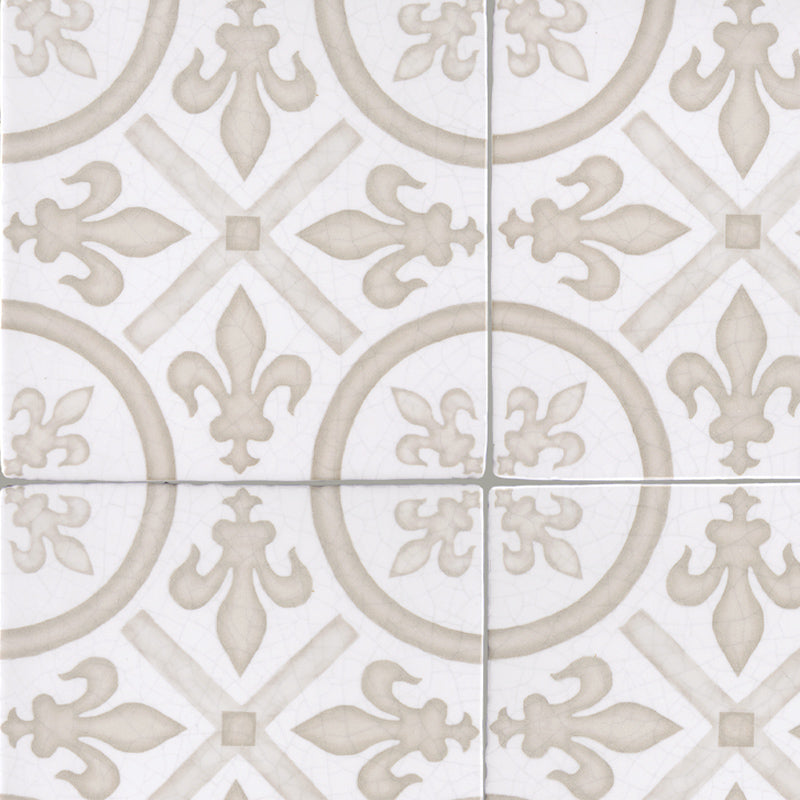 french decorative encaustic hand painted ceramic wall tiles