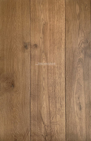 Antique French oak flooring in warm cherry tones | traditional primary bedrooms