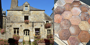 Rochefort-en-Terre French Reclaimed Terra Cotta Tile Hexagons