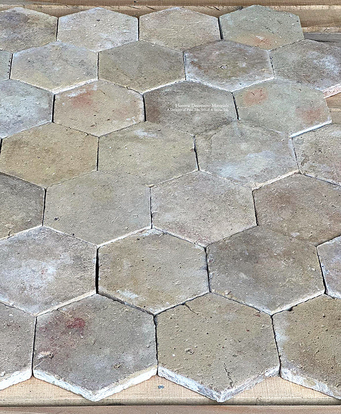 Hand-molded, artisans understood exacting detail when making hand made French terra cotta tiles.