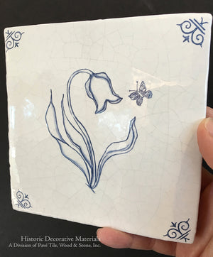 Delft tiles inspired by original Delft pottery artistry