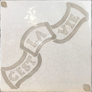 Hand painted tile for upscale kitchen backsplash