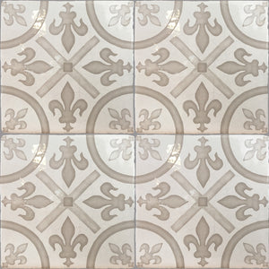 French heritage encaustic tiles for luxury bathroom design