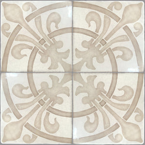 Ceramic encaustic tile for classic European interiors