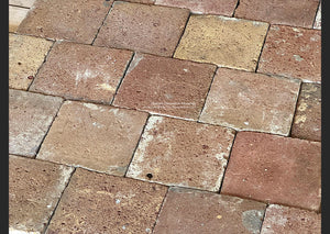 Antique French reclaimed terra cotta tiles are known for beautiful color variations.