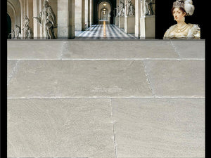 Marie-Thérèse Charlotte de France Hand-Finished Antiqued French Limestone Flooring