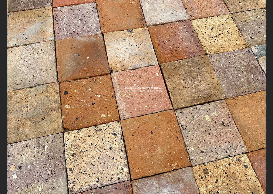 Terrazzo French reclaimed terra cotta tiles exude happiness!