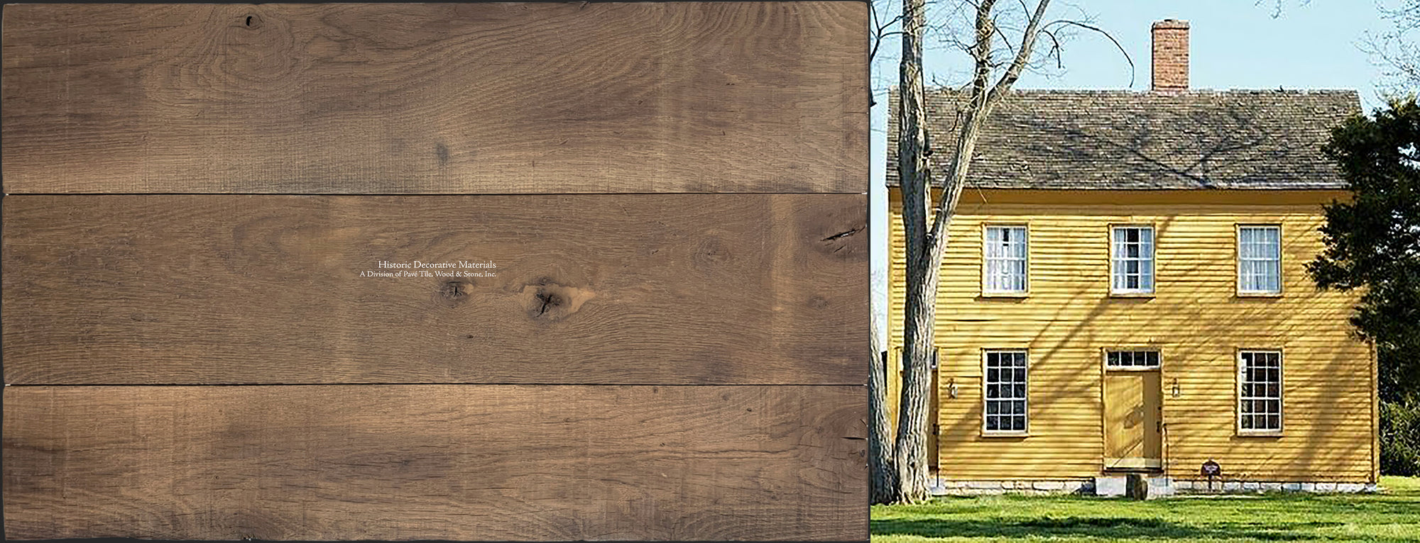 The warm dark oak in this Olde Oak French flooring recreates old world charm in historic architecture.