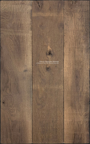 French oak floors with exceptionally long lengths and wide planks are a hallmark of our antiqued French oak flooring.