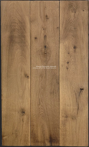 Aged engineered and solid French oak flooring hand-finished in the Olde Oak Collection - color: Nottinghamshire