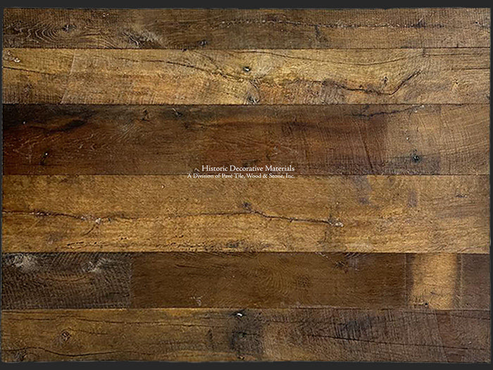 Rich in patina, antique French reclaimed oak floors create historic interiors.