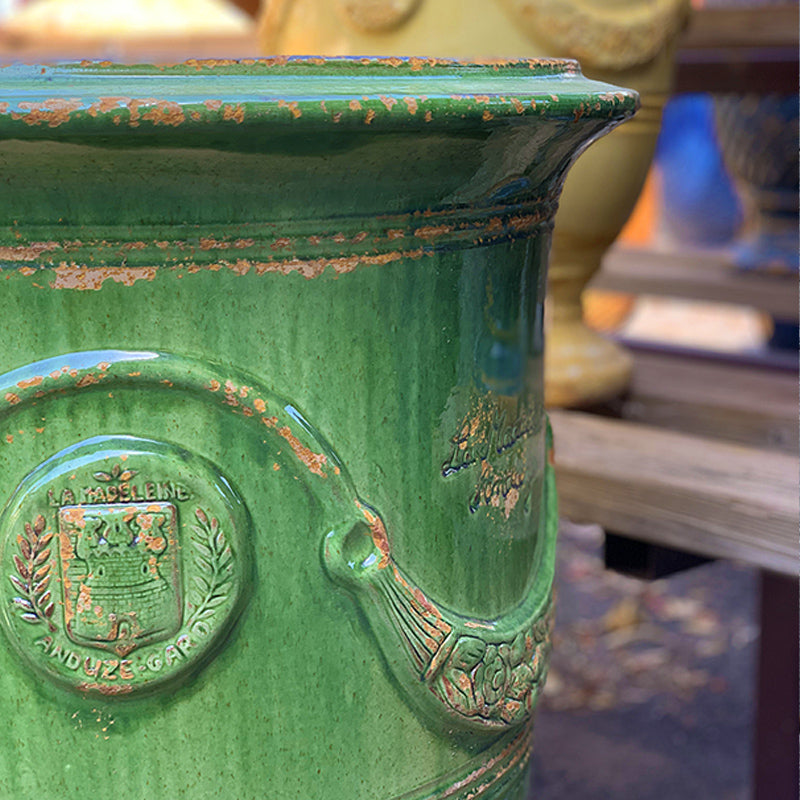 poterie d'anduze french terra cotta glazed vessels | luxury gardens