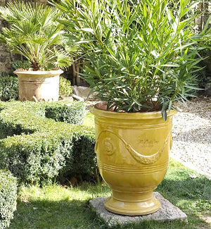 Pottery for home decor from Anduze, France in Provence is splendid in decorative gardens.