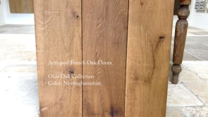 Antiqued French Oak Wood Floors | Wide-Plank Flooring for historic interiors