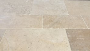 Antiqued French Limestone Flooring for Period, Elegant Interiors.