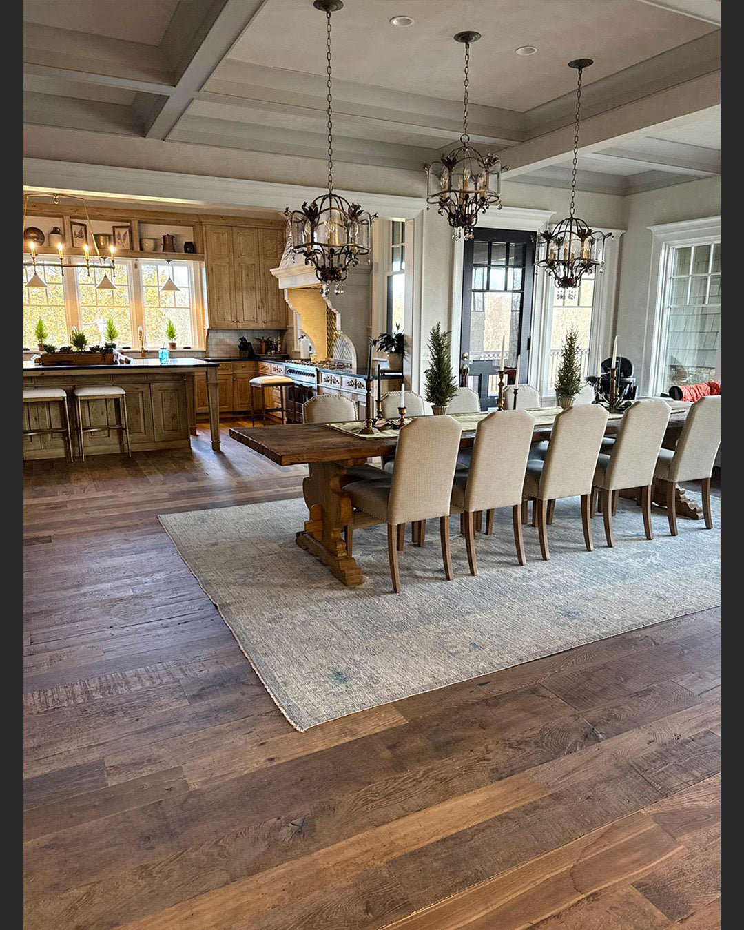 Antique French oak floors are salvaged from old French manor homes ...