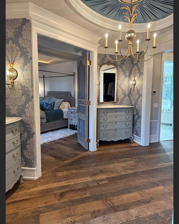 Antique French oak floors are salvaged from old French manor homes ...