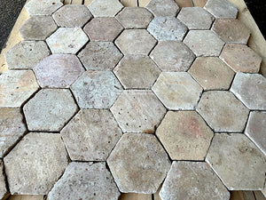 Fontaine-Daniel French Reclaimed Terra Cotta Tile Hexagons