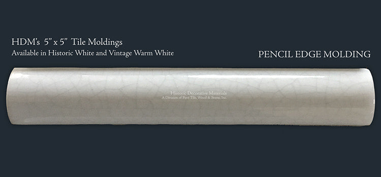 On the Road to Florence 16th Century Italian Decorative Wall Tile:  Pencil Edge Molding