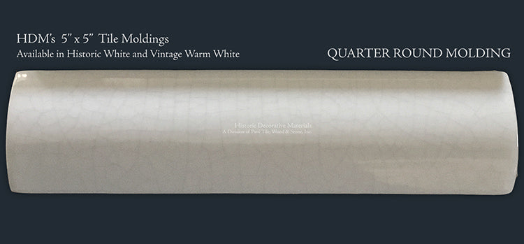 On the Road to Florence 16th Century Italian Decorative Wall Tile: Quarter Round Molding