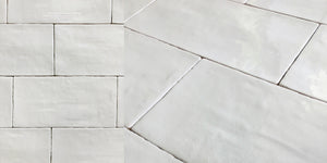 HDM's Glazed Ceramic 6" x 12" Subway Tile Collection in Historic White and Vintage Warm White