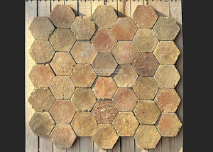Noyers-Sur-Serein French Reclaimed Terra Cotta Tile Hexagons