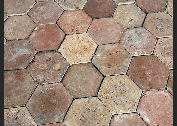 Saint-Léonard-de-Noblat French Reclaimed Terra Cotta Tile Hexagon