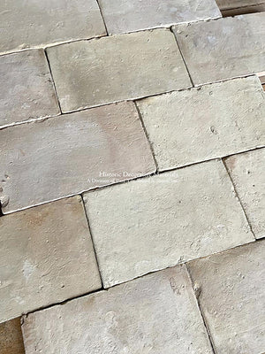 French Reclaimed Terra Cotta Tile Parefeuille from Provence - PA100