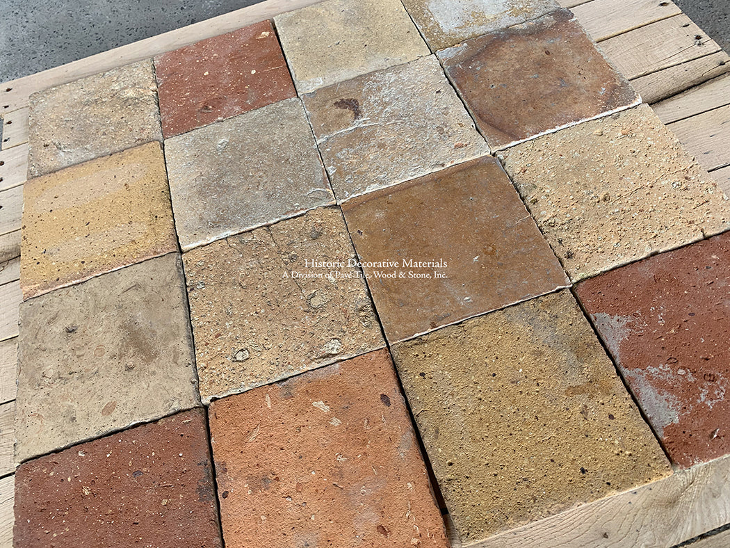 From an Old Moulin in the Basse-Normandie Region of France - French Reclaimed Terra Cotta Tile