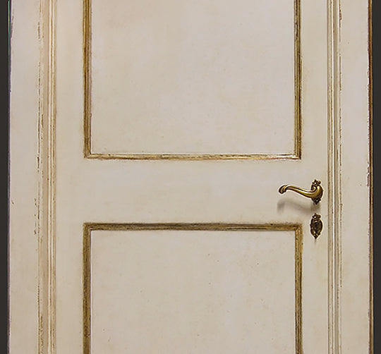 Master Crafted Antiqued Solid Wood Doors: Vieux Blanc et Or