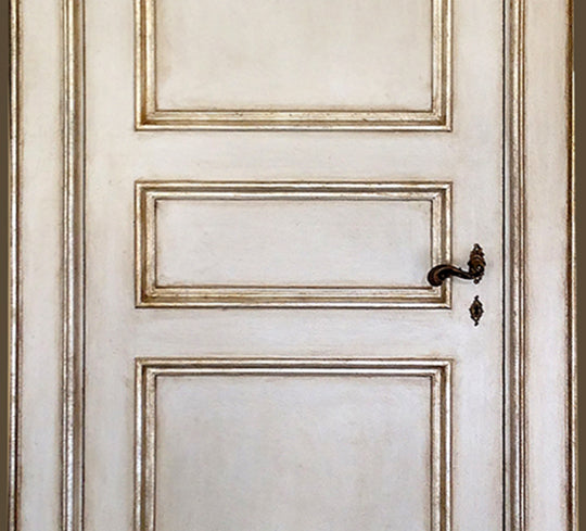 Master Crafted Antiqued Solid Wood Doors - Ivoire et Argentée