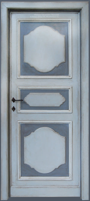 Master Crafted Antiqued Solid Wood Doors: Bleu Ciel