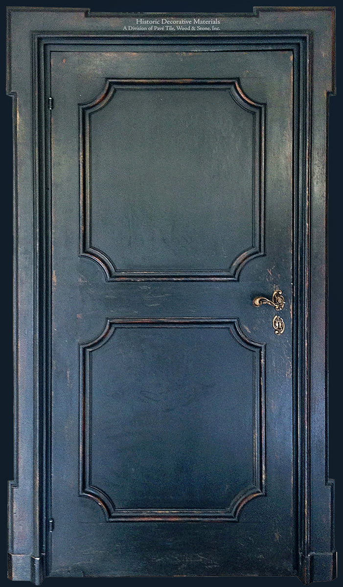 Master Crafted Antiqued Solid Wood Doors: Bleu Noir