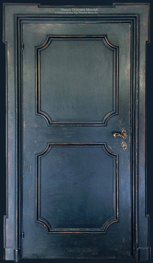 Master Crafted Antiqued Solid Wood Doors: Bleu Noir