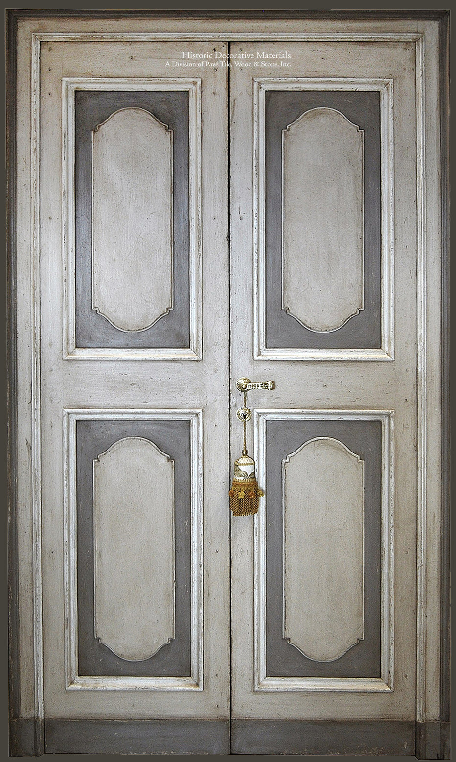 Master Crafted Antiqued Solid Wood Doors: Gris Foncé et Clair