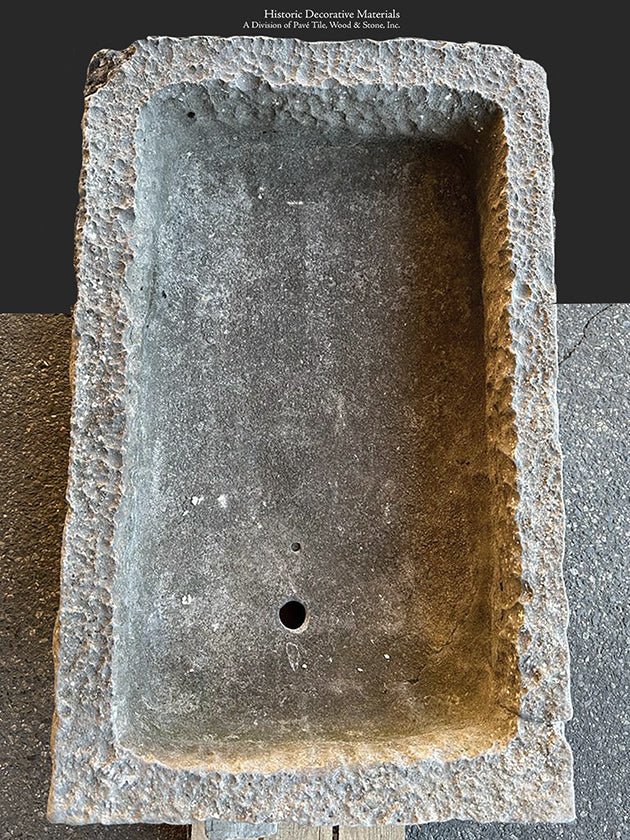 Antique Belgian Bluestone Farmhouse Sink/Trough - PS22