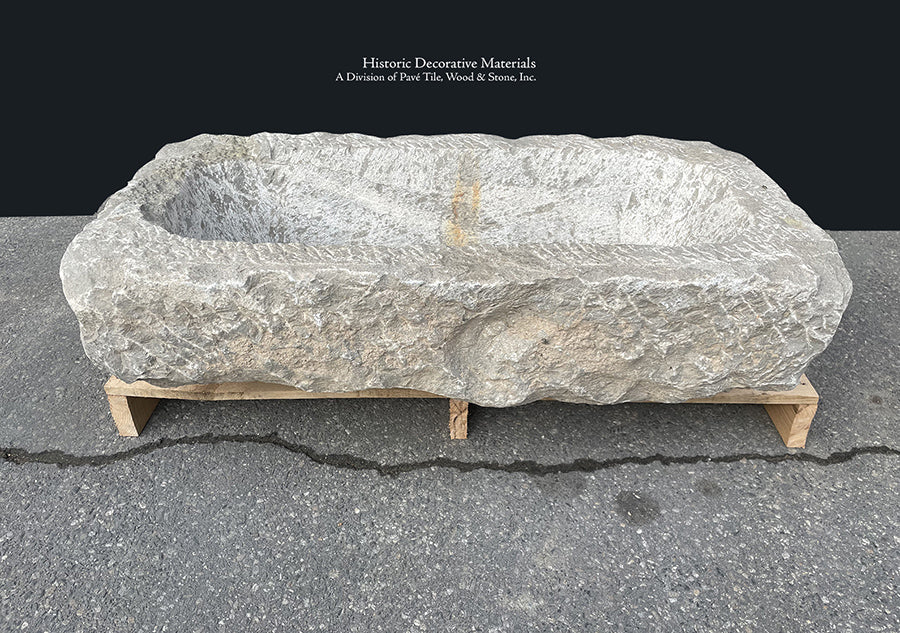Antique 17th century Spanish Trough Limestone Sink