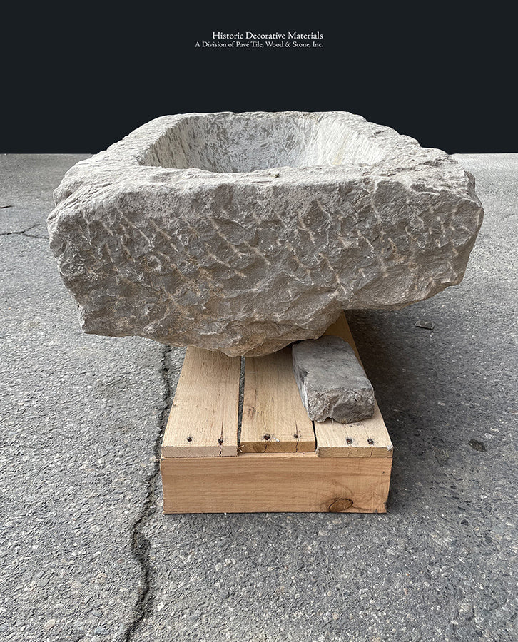 Antique 17th century Spanish Trough Limestone Sink